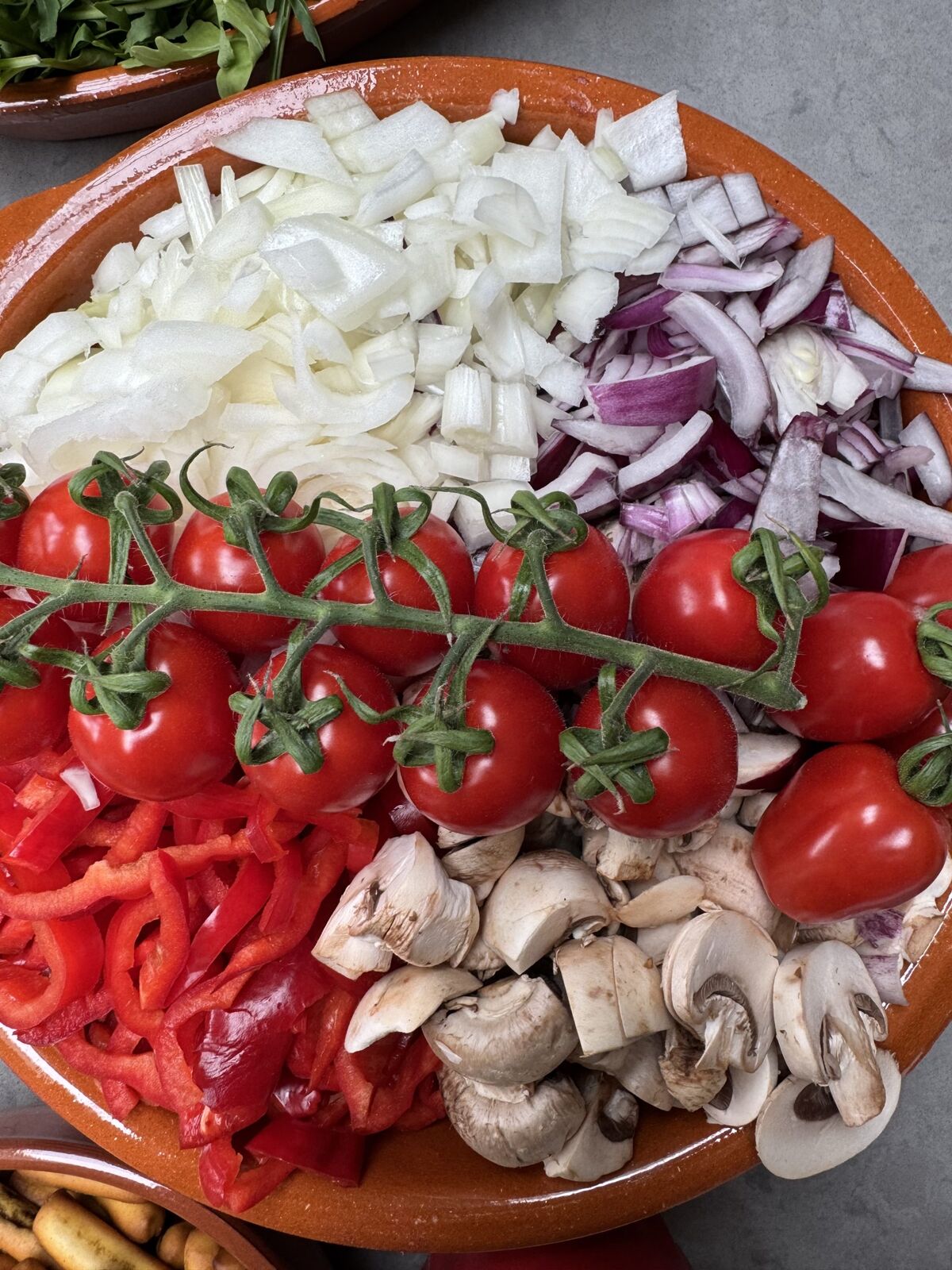 Groenten en toppings