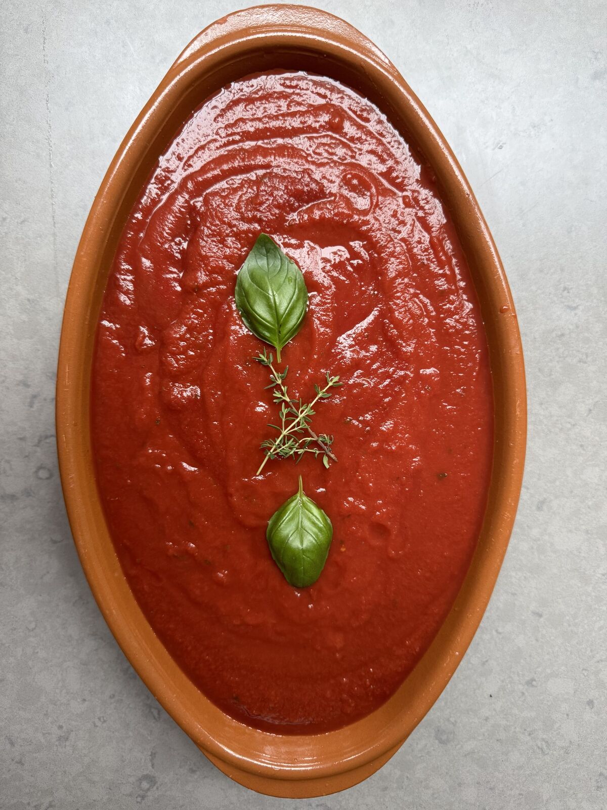 Verse tomatensaus met basilicum